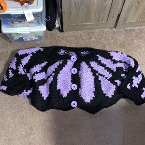 Handmade butterfly cardigan